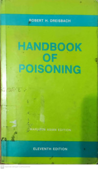 Image of Handbook of Poisoning